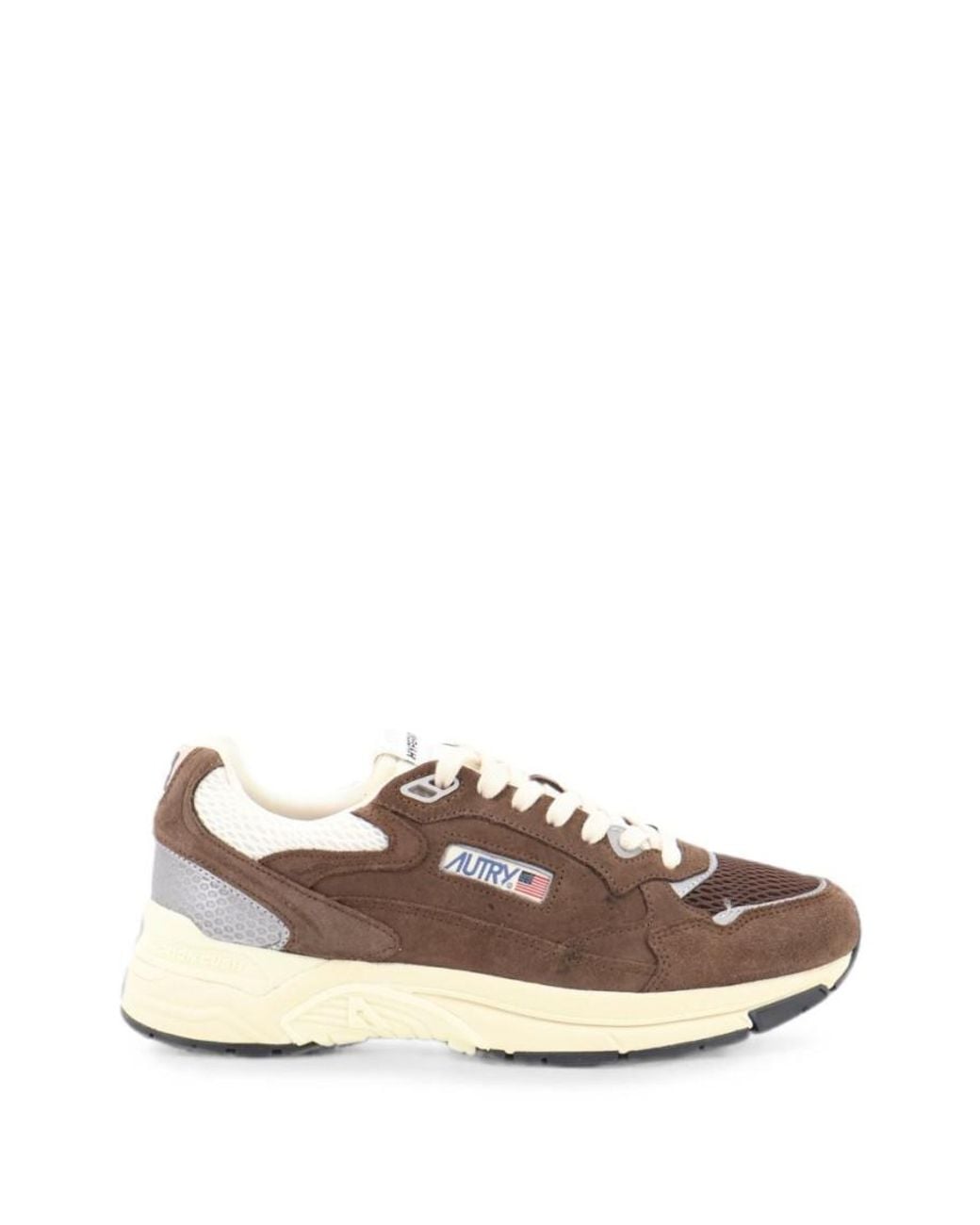 Autry Brown Color Block Sneakers for men