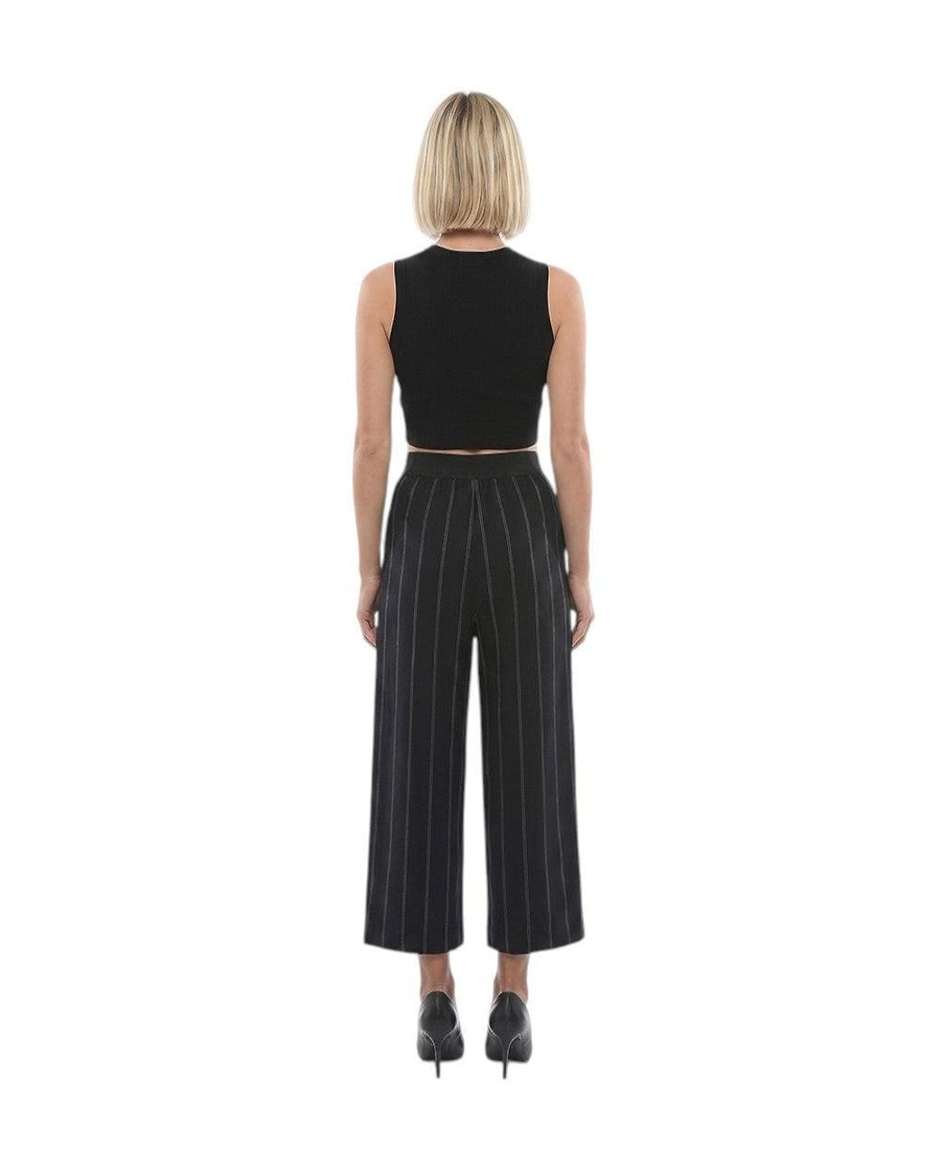 Stella McCartney Black Relaxed Pleated Pants