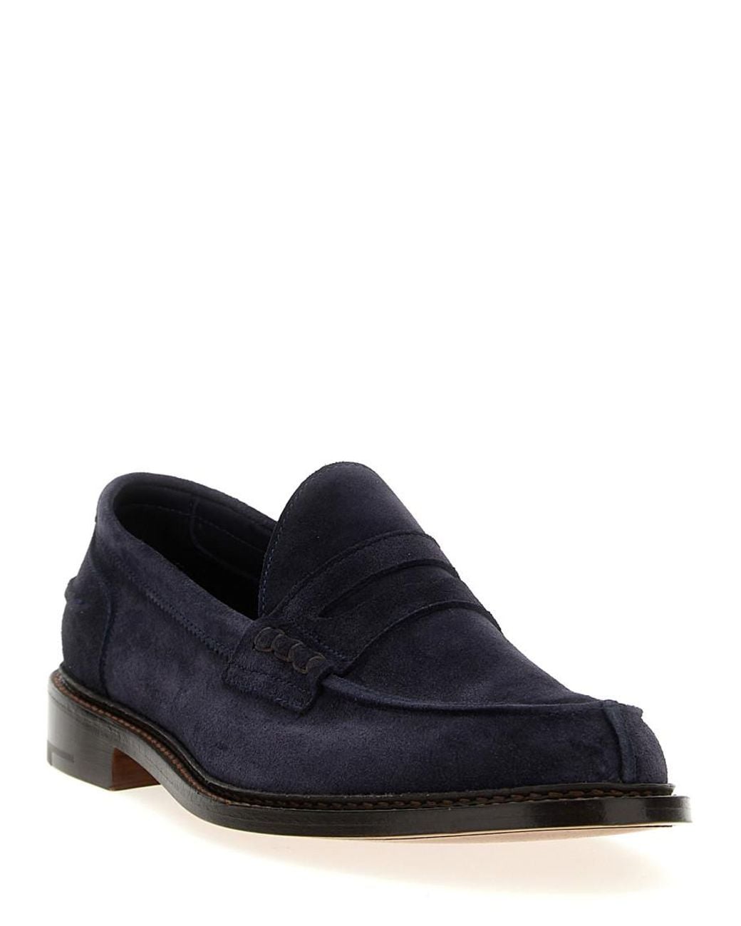 Tricker's Blue Adam Loafers for men