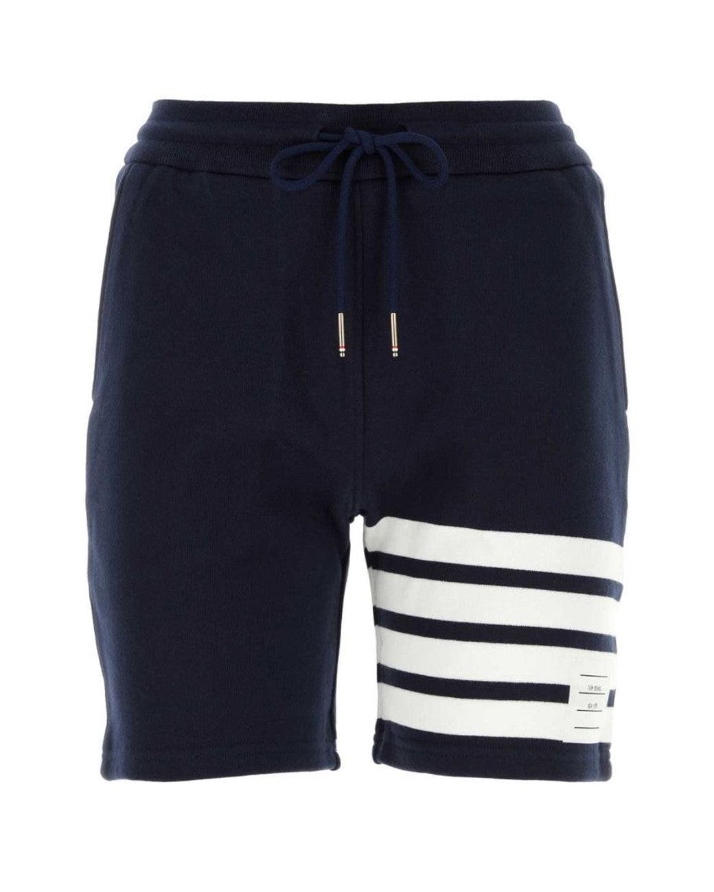 Thom Browne Blue Cotton Shorts