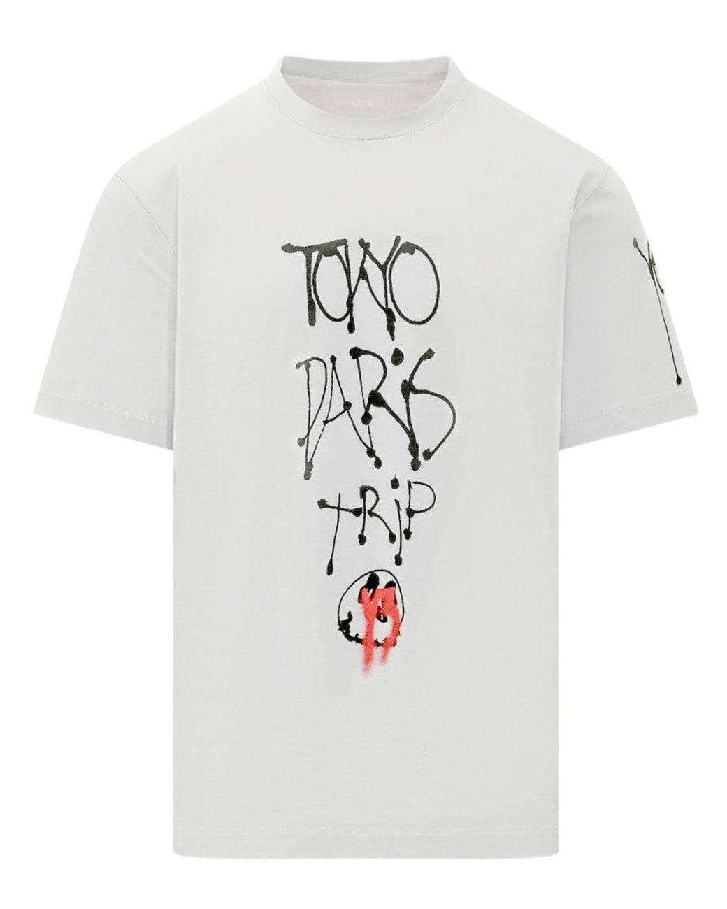 Y-3 White Crew Neck T-Shirt for men
