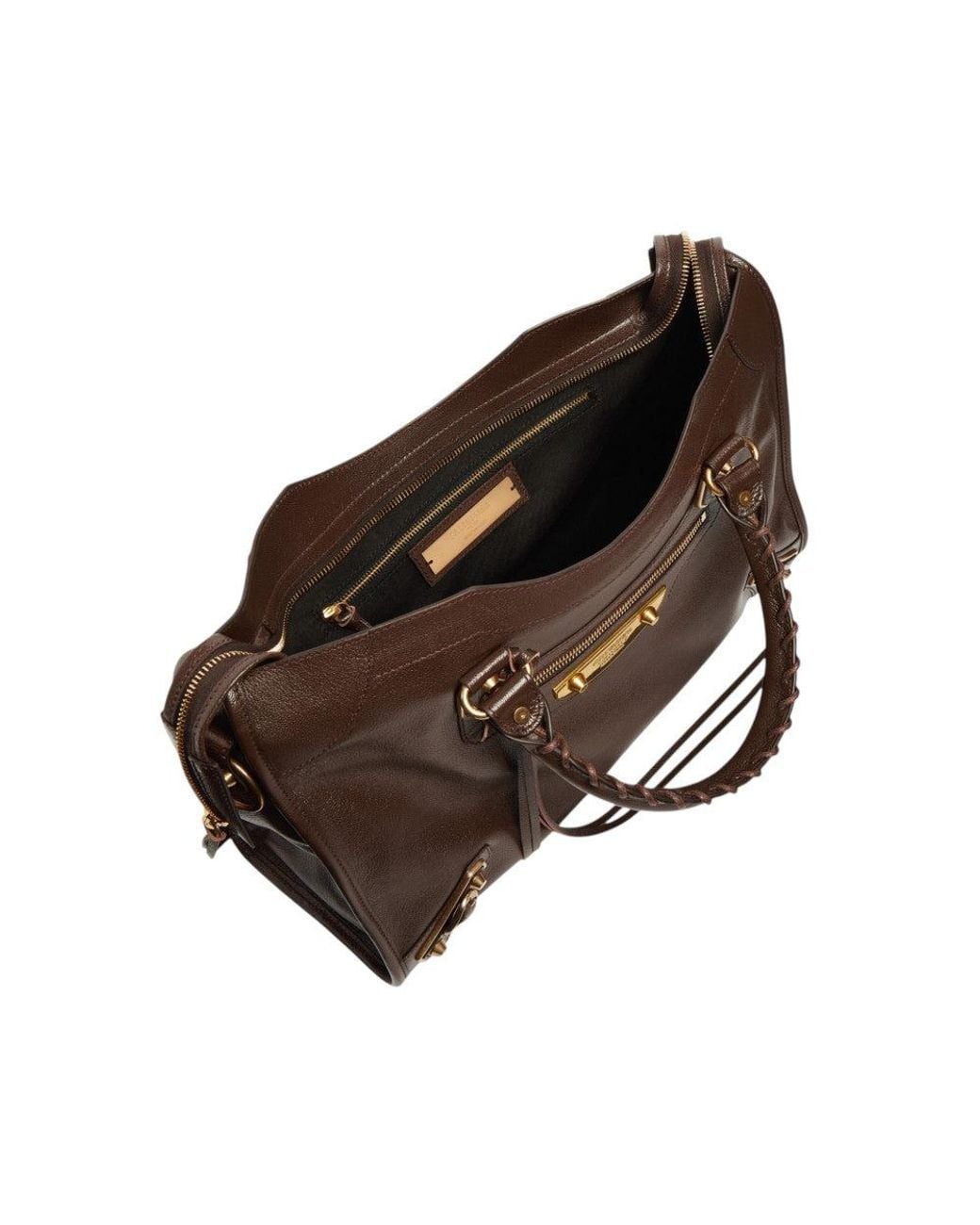 Balenciaga Brown Coffe Le City Uptown Medium Satchel
