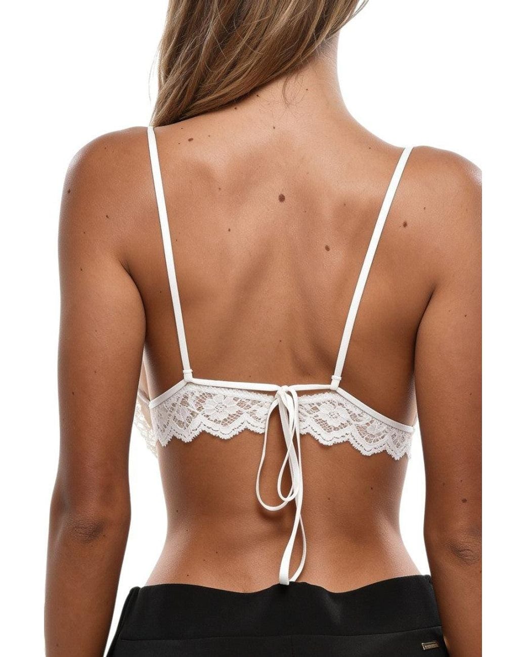 DSquared² White Sweet Heart Neck Top