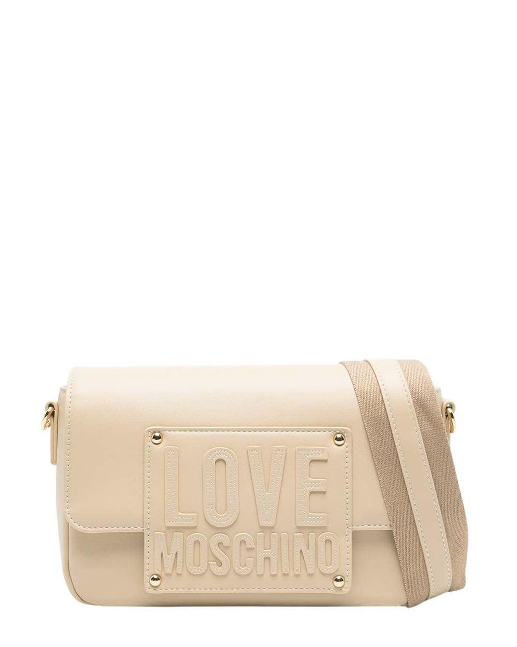 Love Moschino Natural Logo Small Crossbody Bag