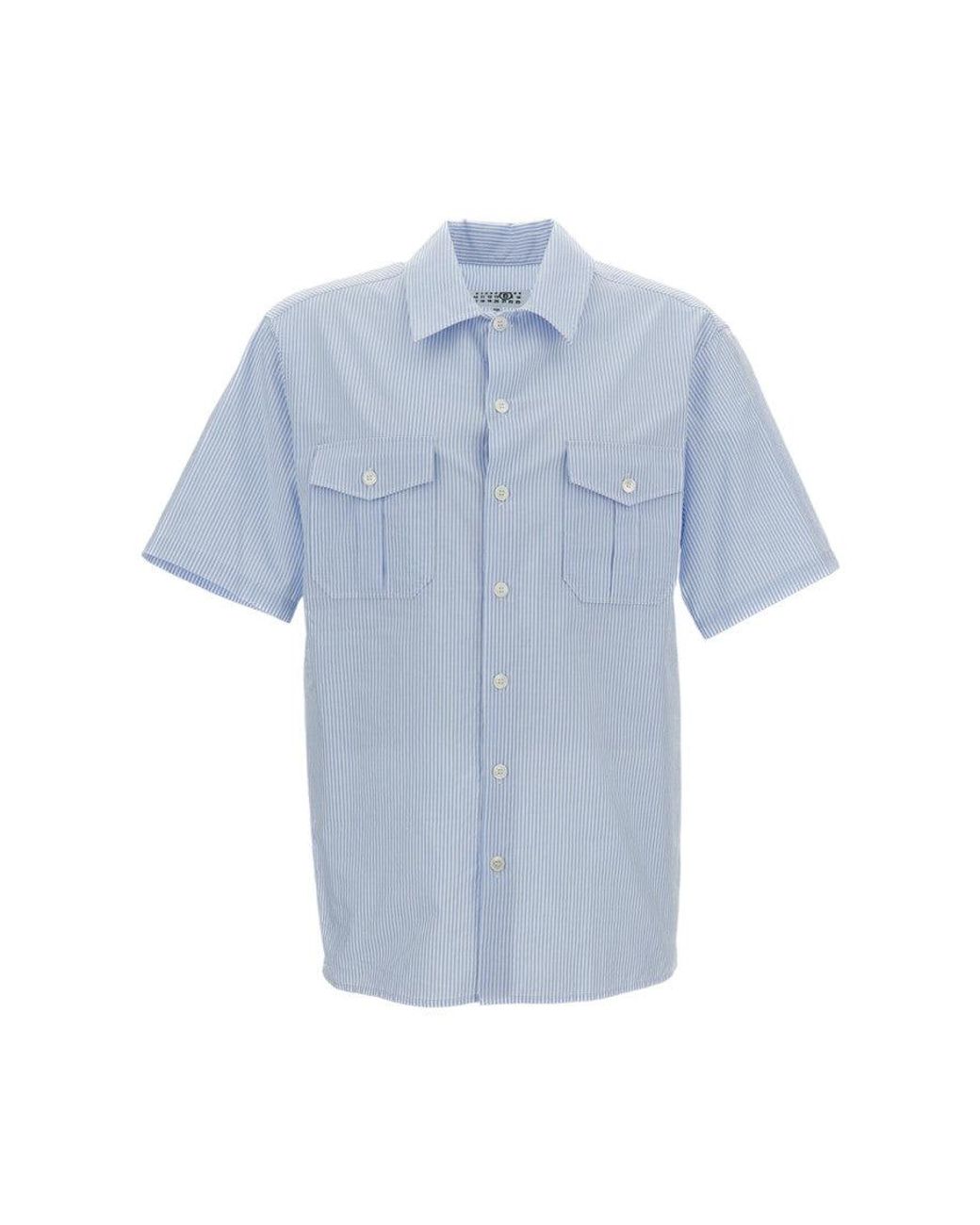 MM6 by Maison Margiela Blue Sky Stripes Shirts for men