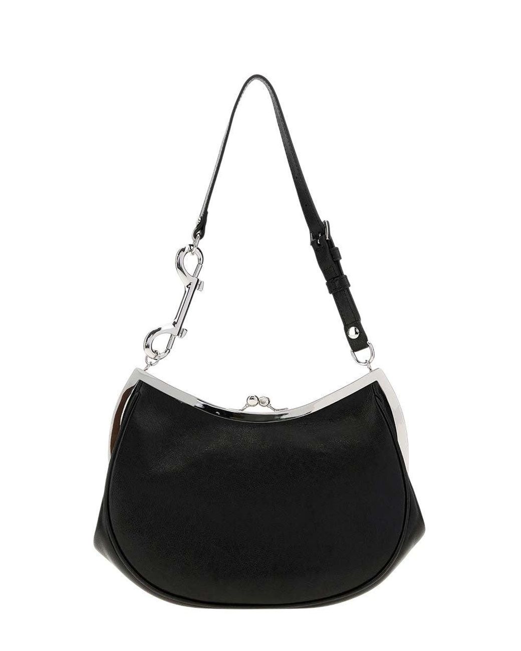 Vivienne Westwood Black Charm Frame Small Shoulder Bag