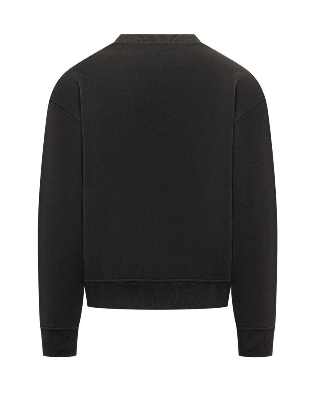 Palm Angels Black Graphic Crew Neck Sweatshirt for men