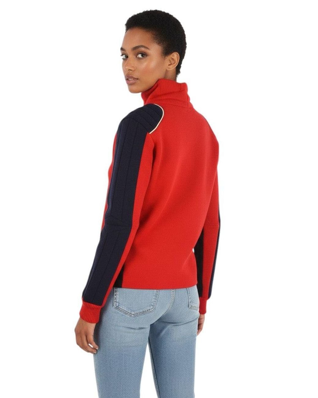 Maison Margiela Red Mock Collar Jacket