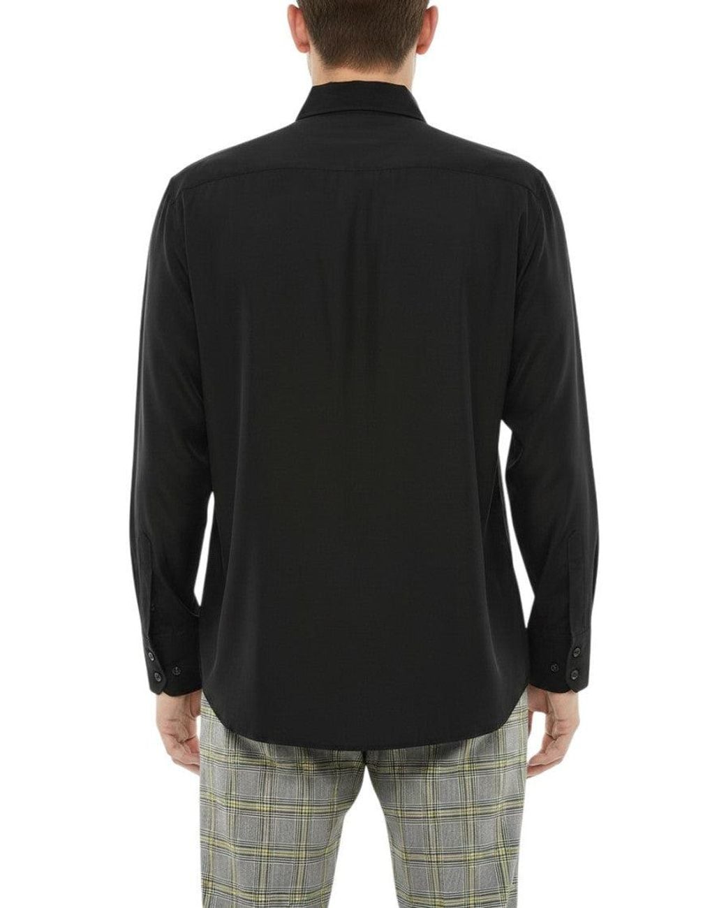 DSquared² Black Slim Solid Shirt for men