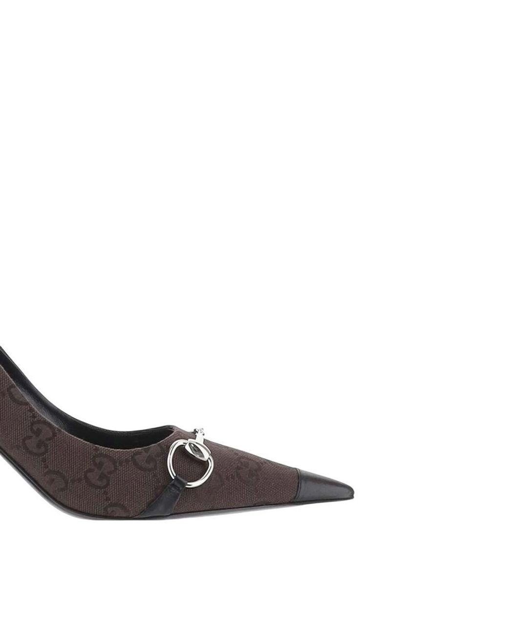 Gucci Brown Color Block Pumps