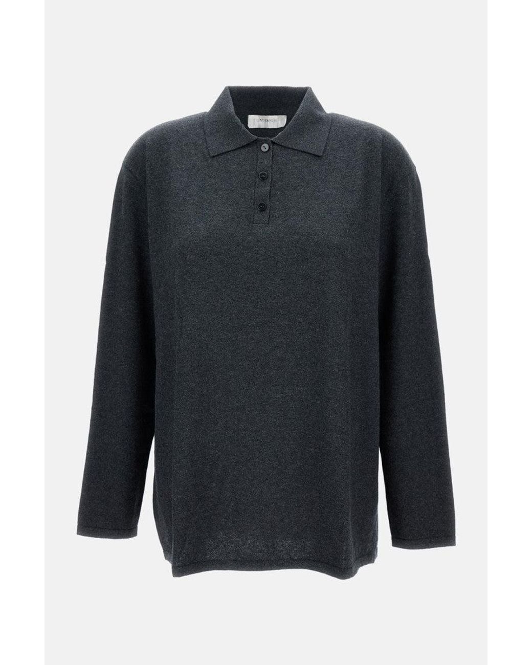 Lisa Yang Blue Dark Polo Sweater