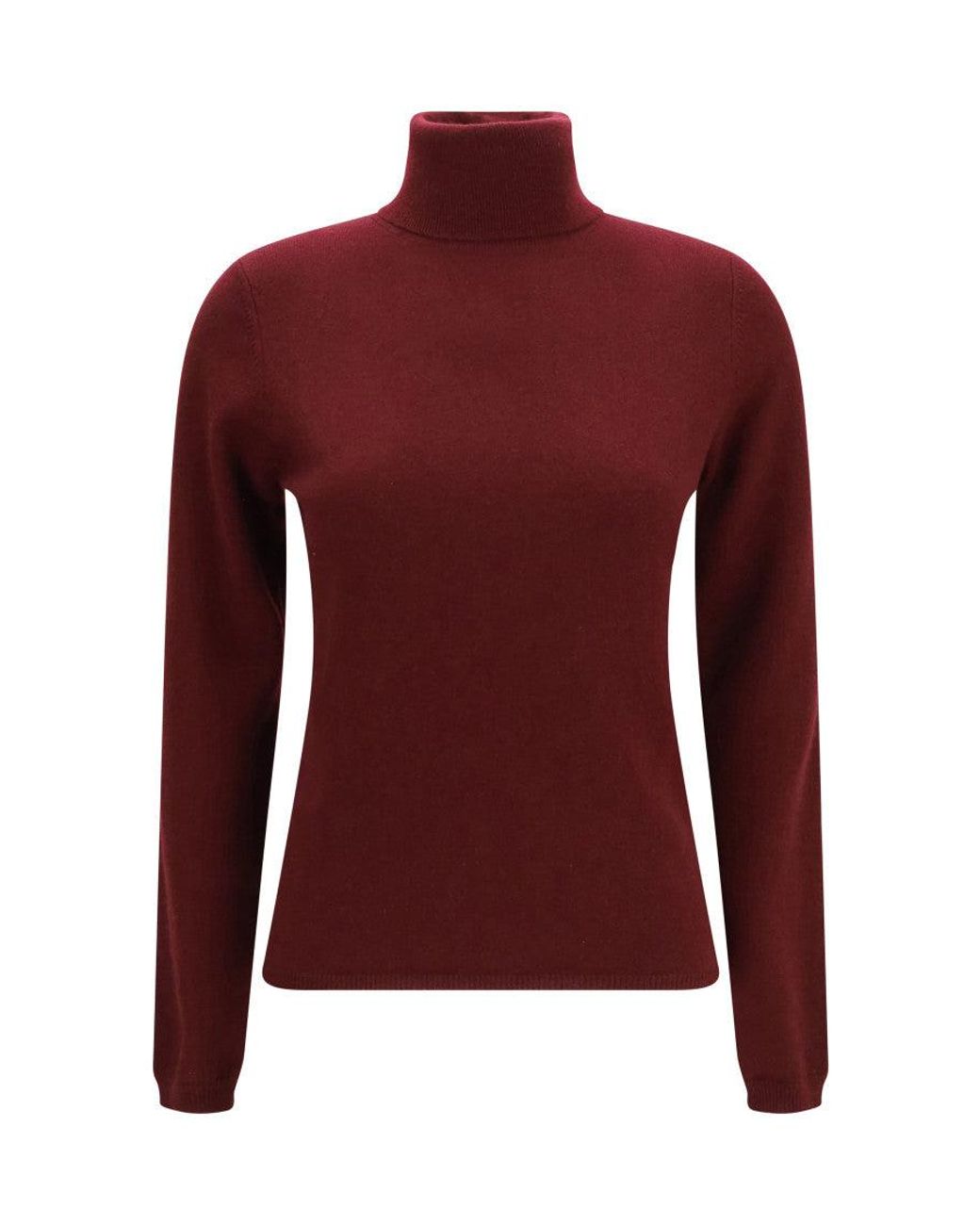 Allude Red Turtle Neck Sweater