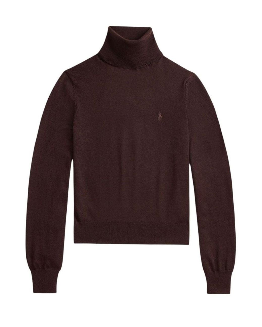 Polo Ralph Lauren Red Knitted Turtle Neck Sweater