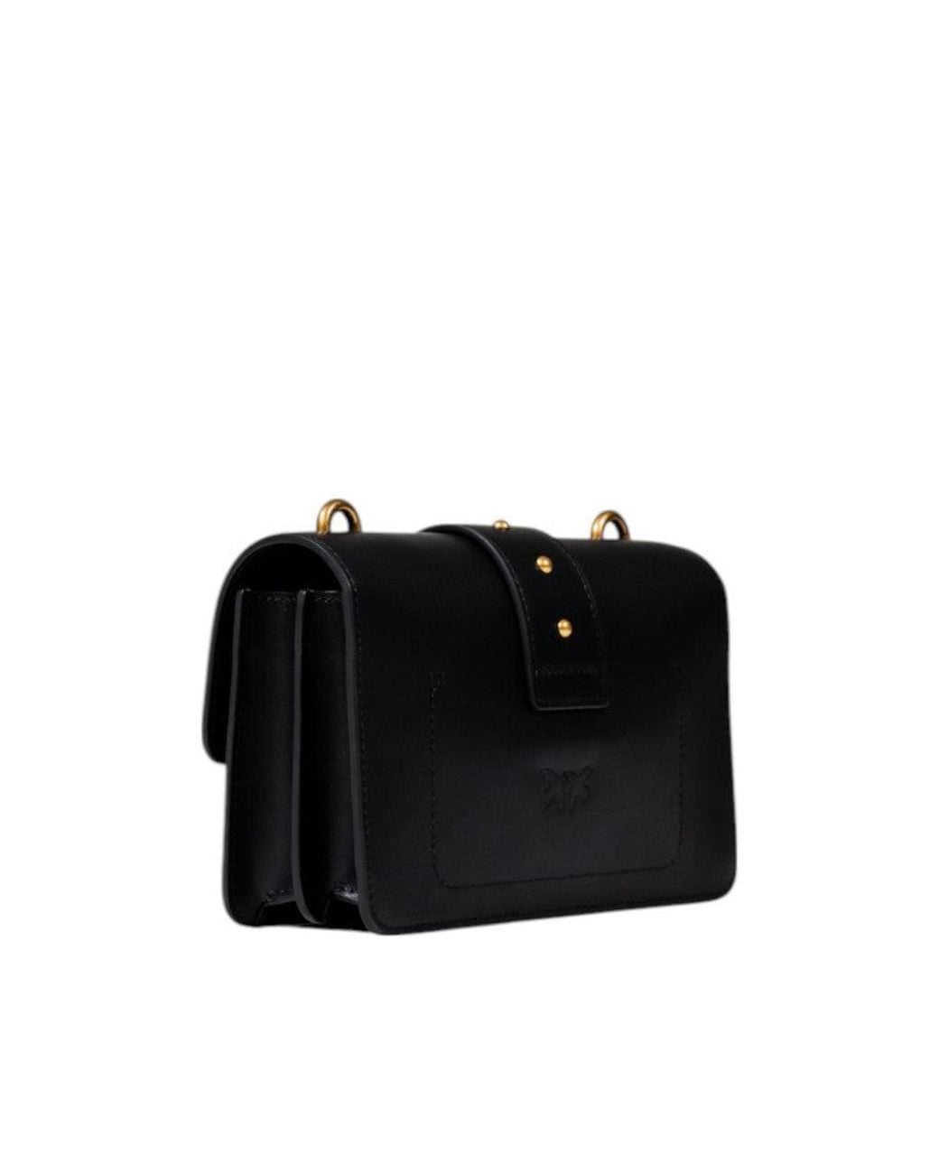 Pinko Black Love One Small Crossbody Bag