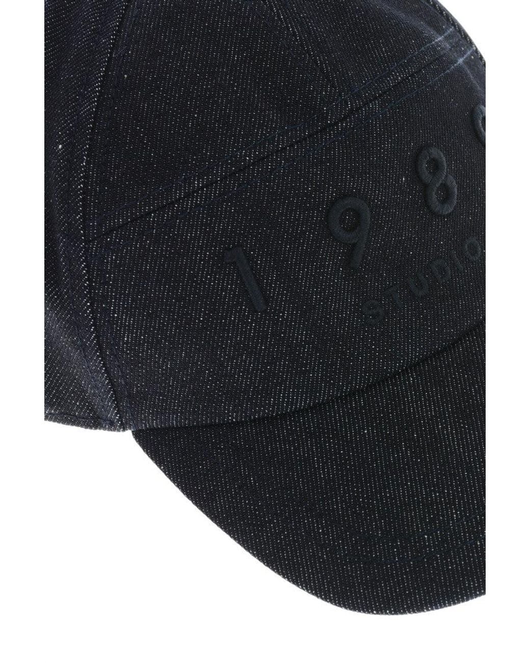 1989 STUDIO Blue Dark Logo Baseball Cap for men