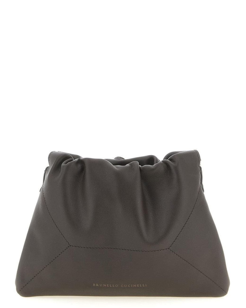 Brunello Cucinelli Black Dark Bc Duo Small Bucket Bag