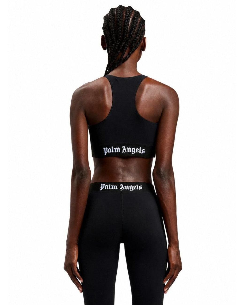 Palm Angels Black Scoop Neck Top