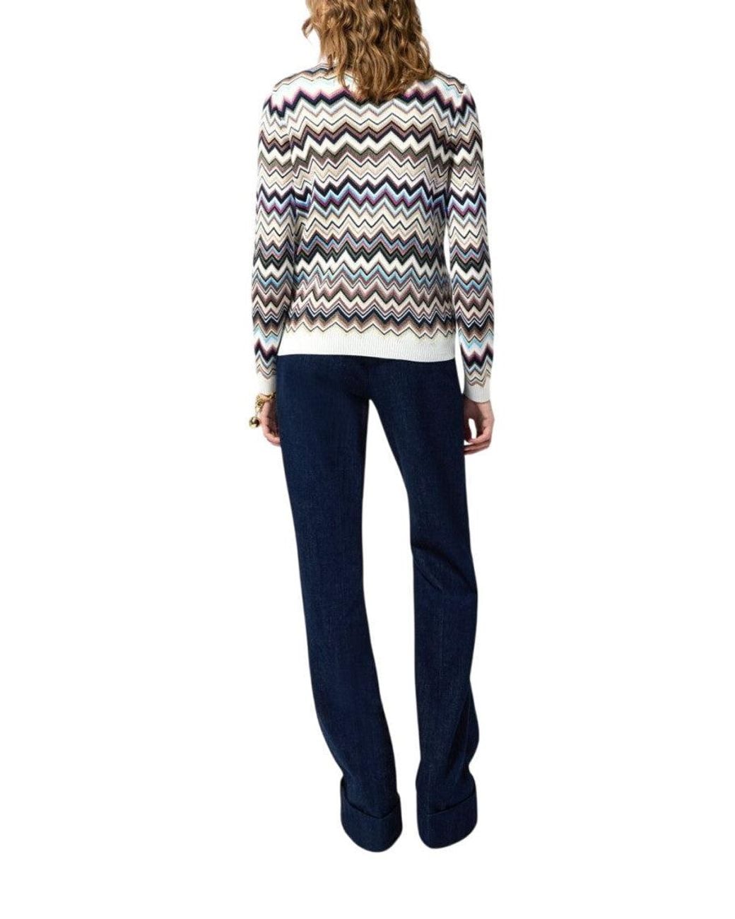 Missoni White Chevron Sweater