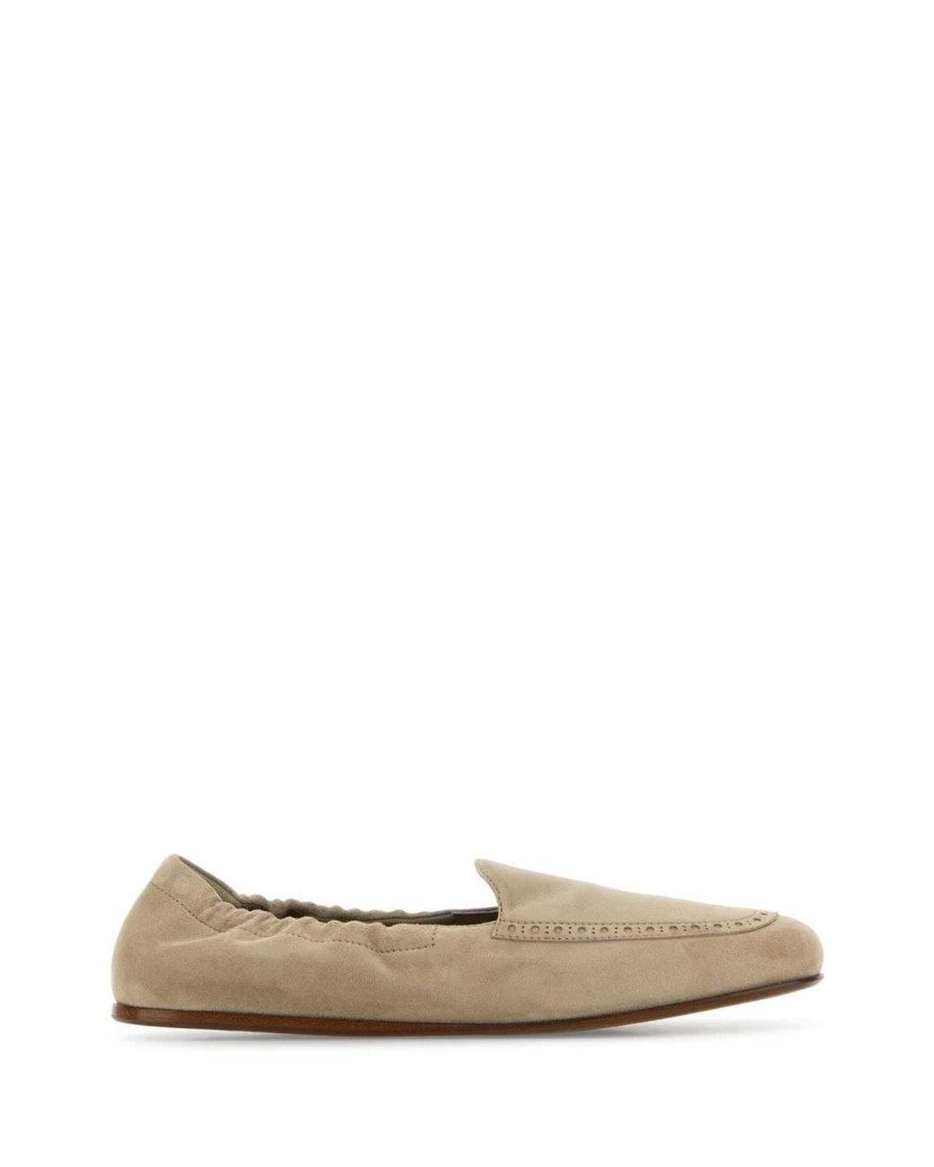 Church's White Suede Loafers