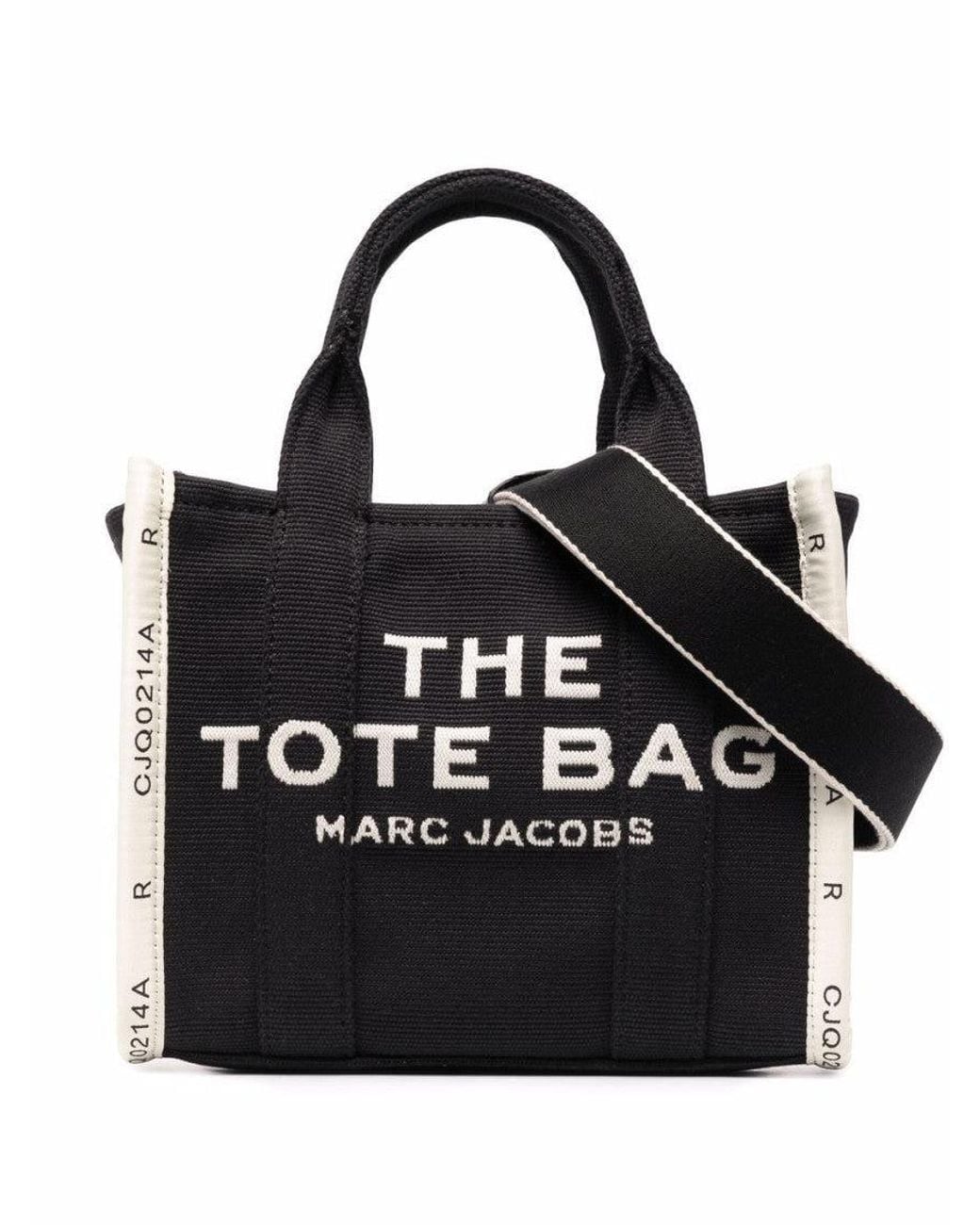 Marc Jacobs Black The Jacquard Top Zip Small Tote