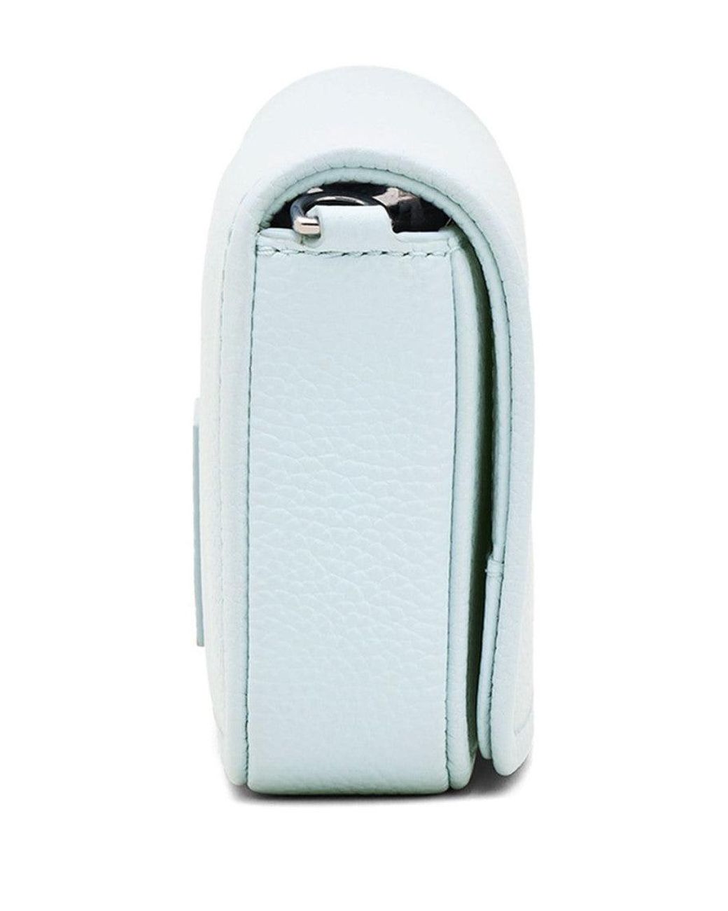 Marc Jacobs Blue The Leather Mini Crossbody Bag