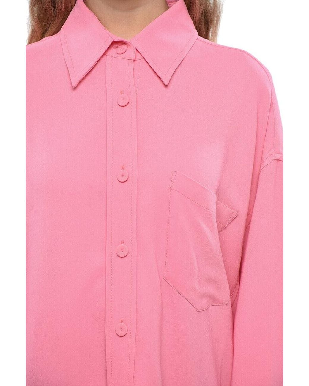 Stella McCartney Pink Oversized Solid Shirt