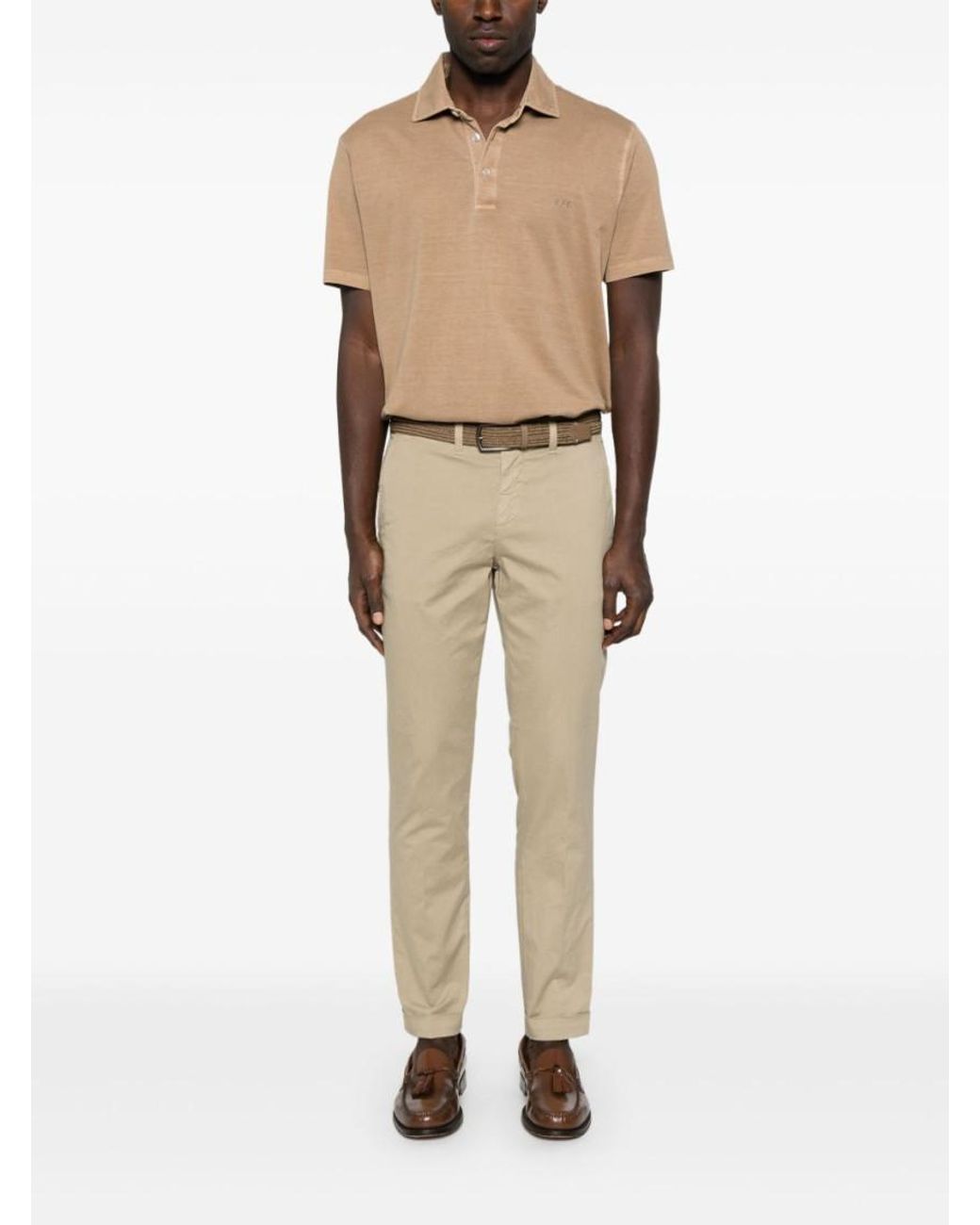 Fay Natural Classic Capri Pants for men