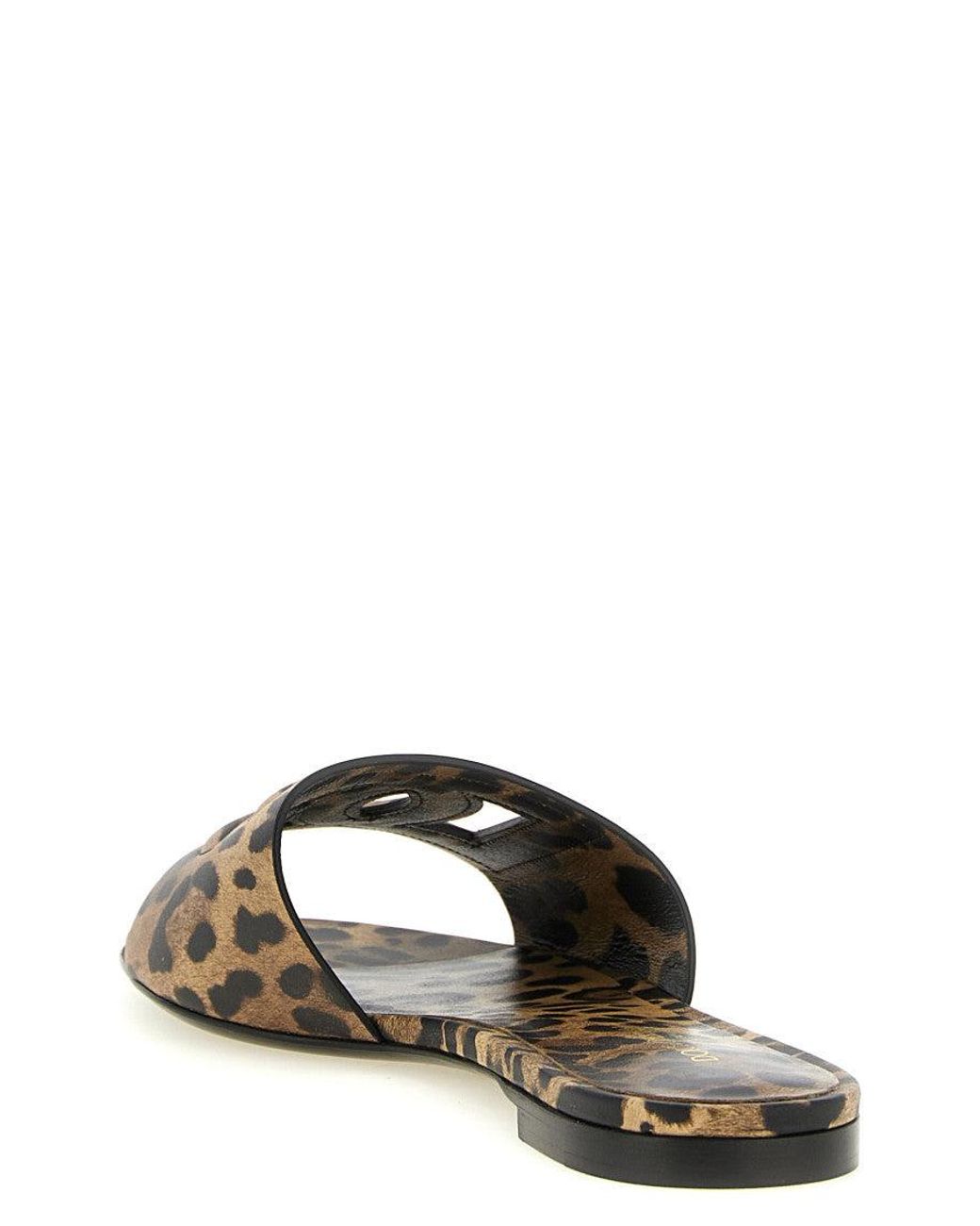 Dolce & Gabbana Multicolor Print Slip On Flats