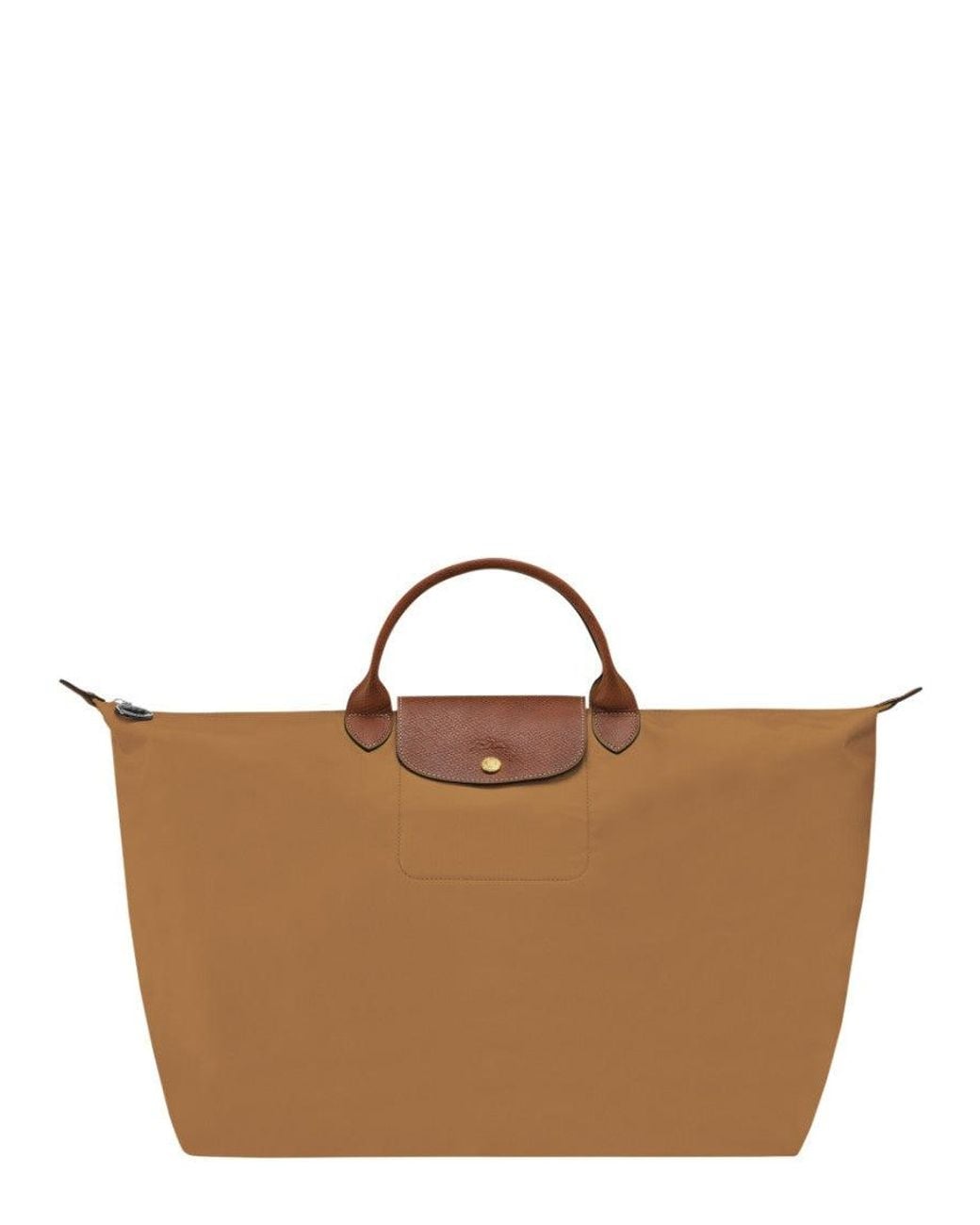 Longchamp Brown Le Pliage Original Large Tote