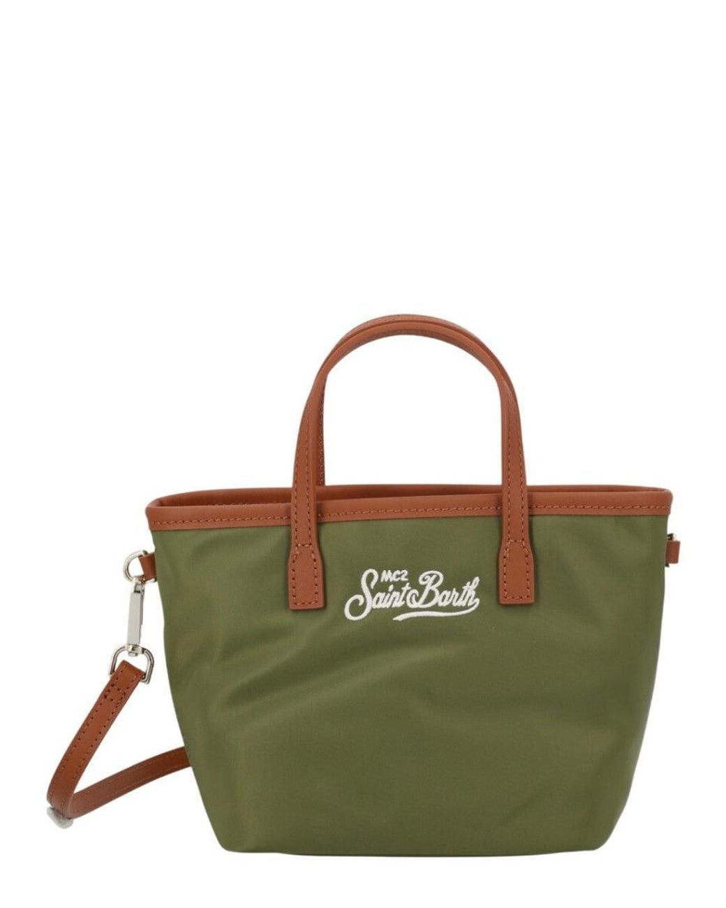 Mc2 Saint Barth Green Military City Mini Tote