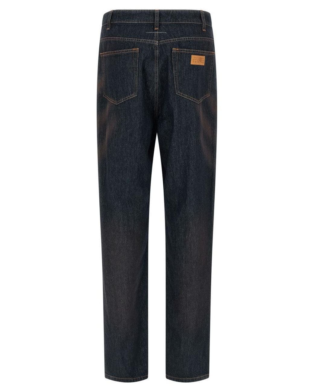 MM6 by Maison Margiela Blue Dark Straight Jeans for men