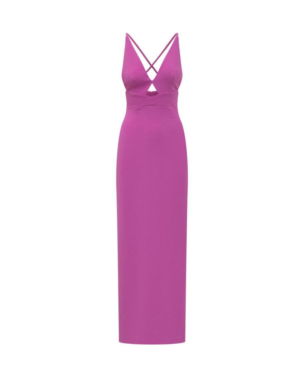 Solace London Purple Elegant Long Suit With Tailored Silhouette