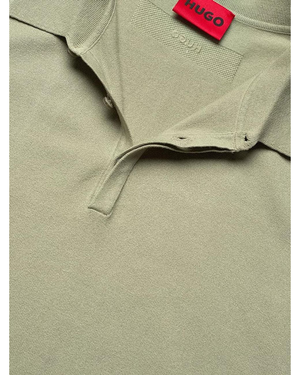 HUGO Green Shirt Collar Polo for men