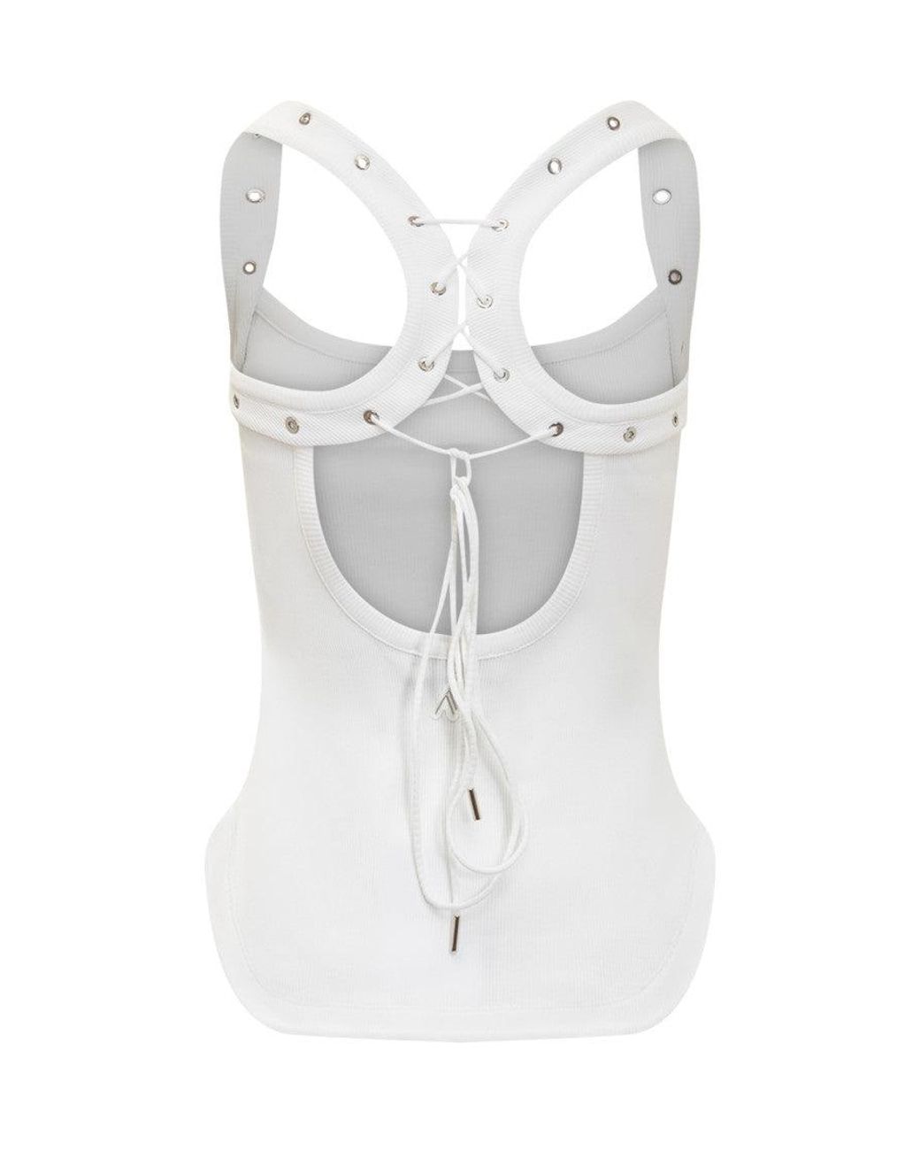 The Attico White Stylish Tank Top