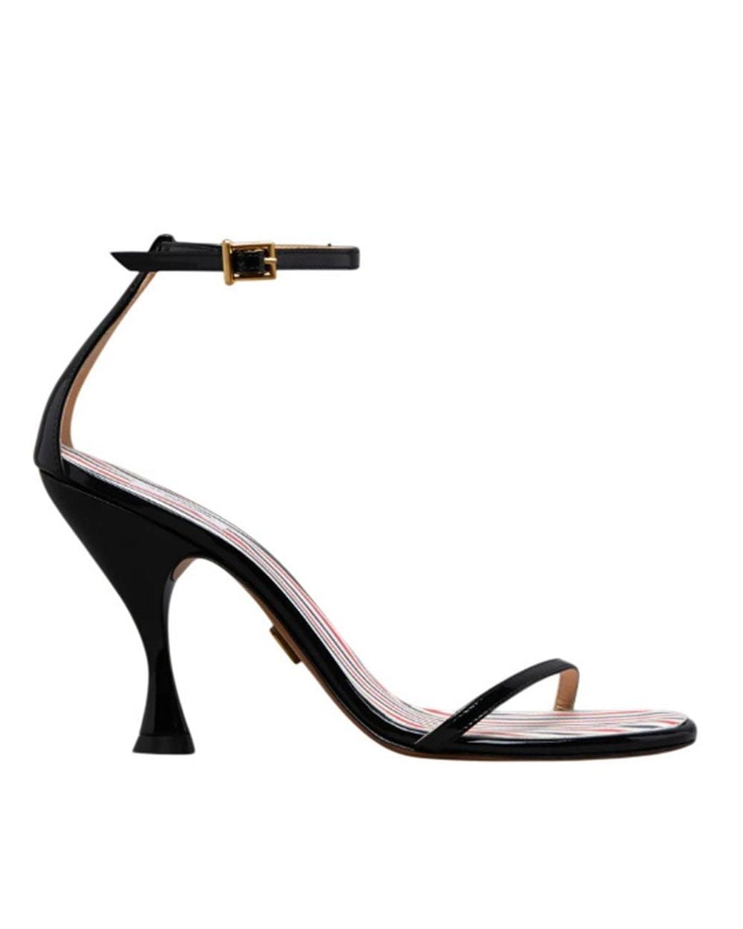 Thom Browne Black Open Toe Heels