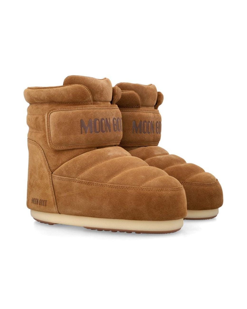 Moon Boot Brown Icon Strap Suede Boot