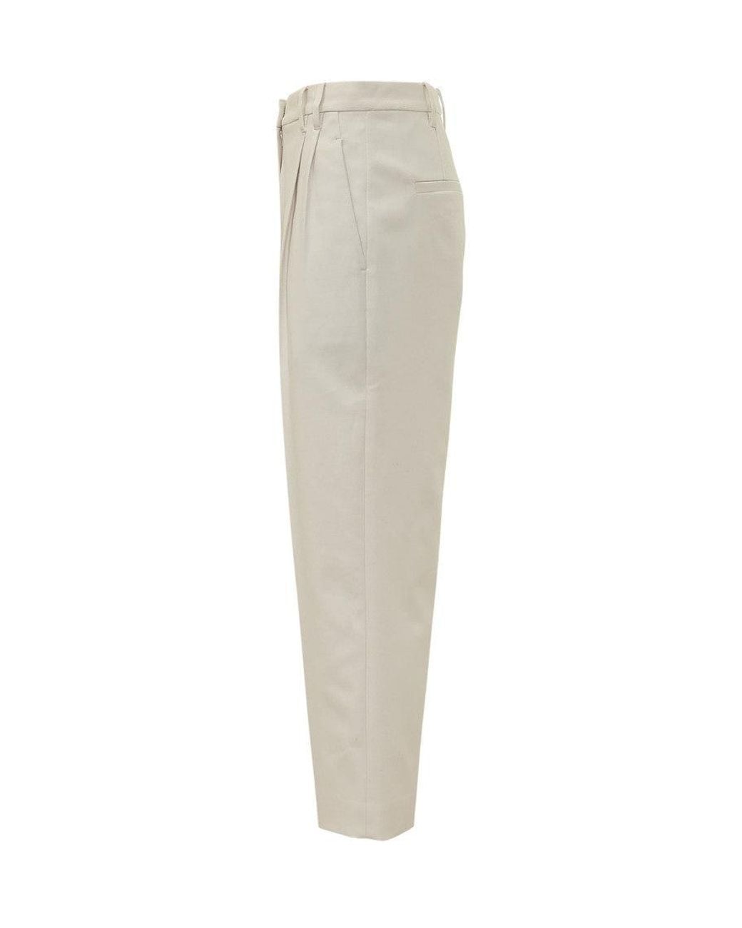 Brunello Cucinelli White Style Tailored Trousers