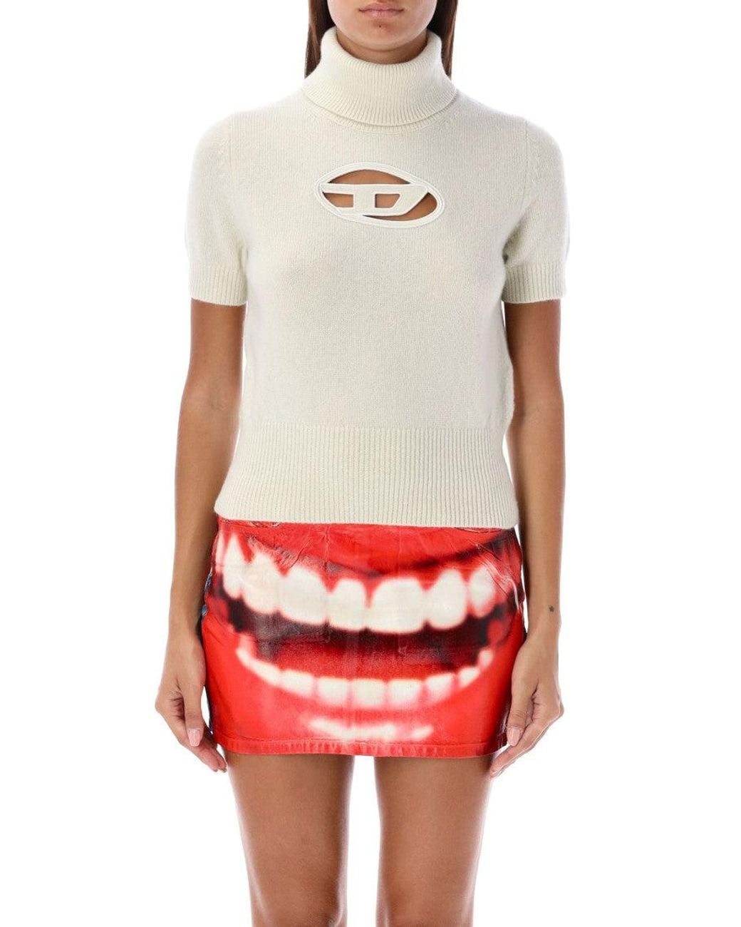 DIESEL Red Turtle Neck Sweater
