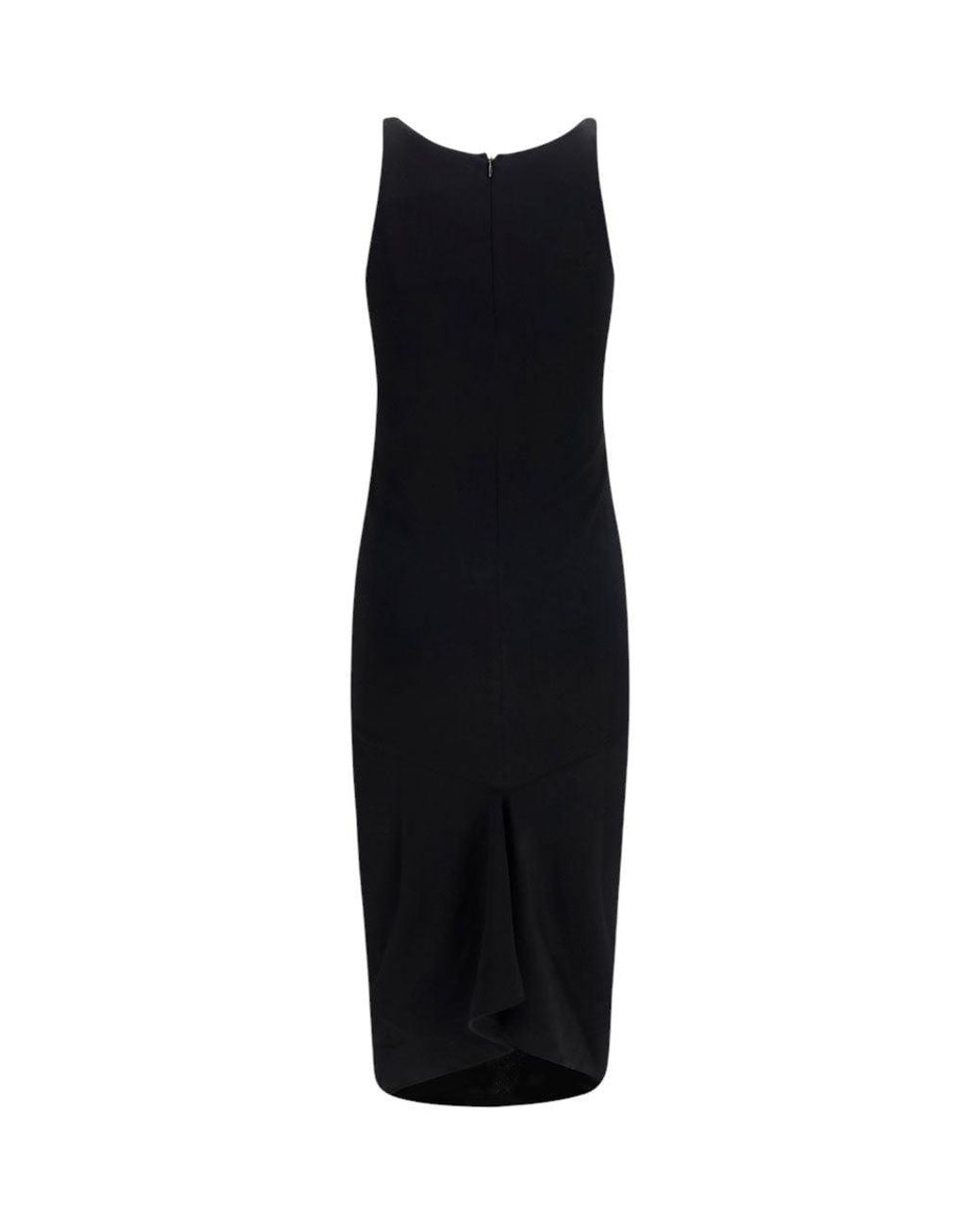 Jacquemus Black Scoop Neck Midi Dress