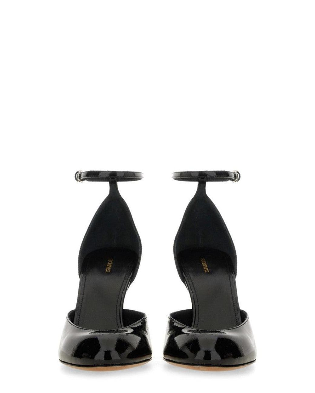 Sportmax Black Elegant Leather Mary Jane Pumps For