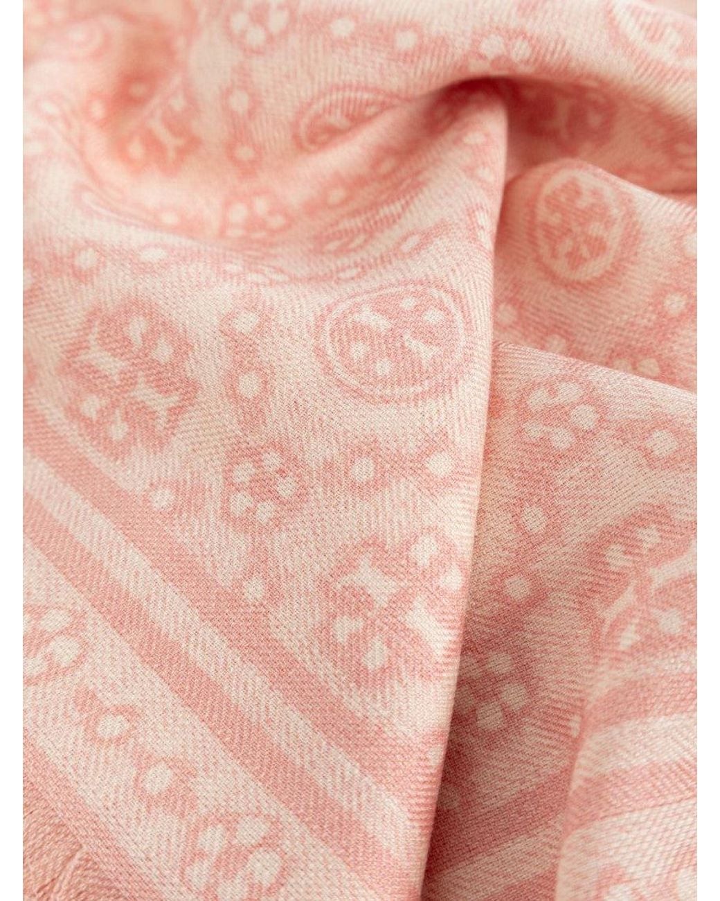 Tory Burch Pink Signature Scarf