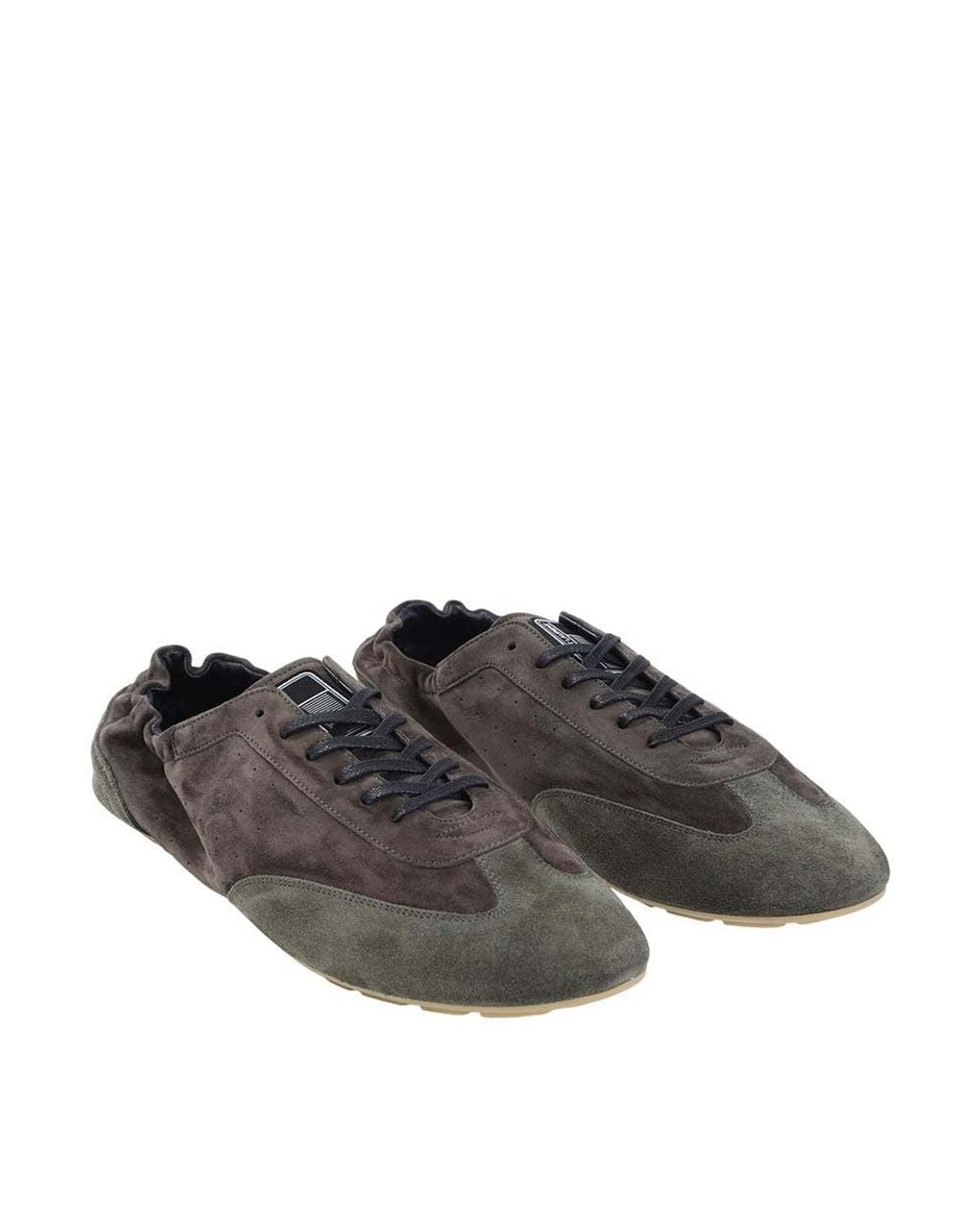 Saint Laurent Green Color Block Lewis Sneakers for men