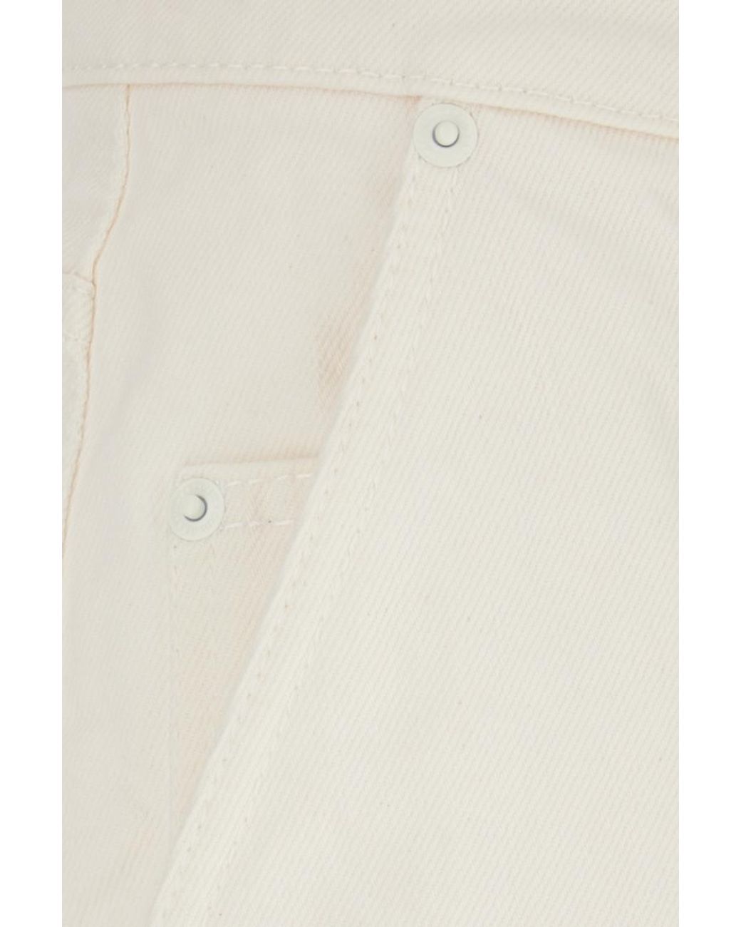 AMI White Solid Shorts for men