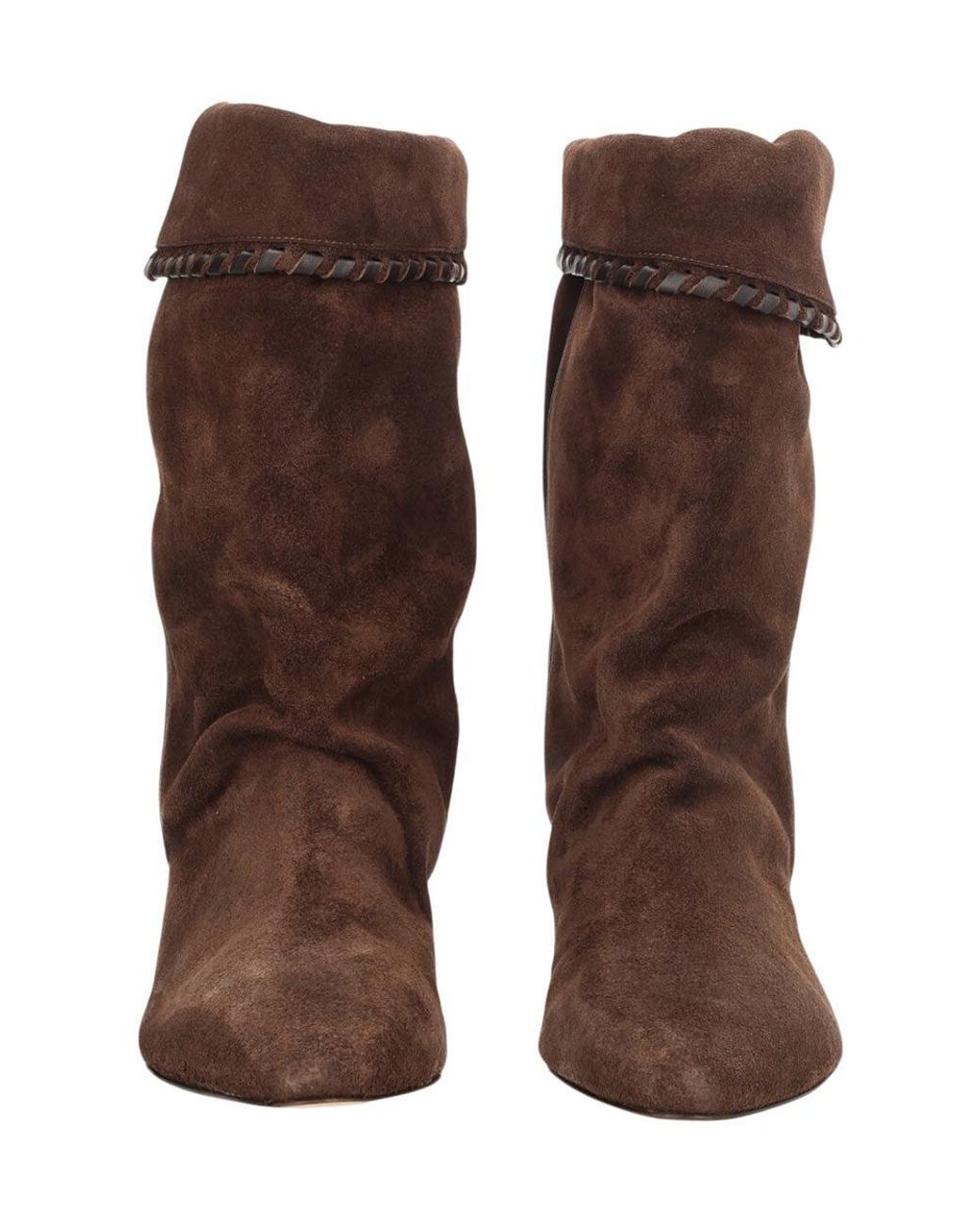 Isabel Marant Brown Dalby Draped Suede Boots