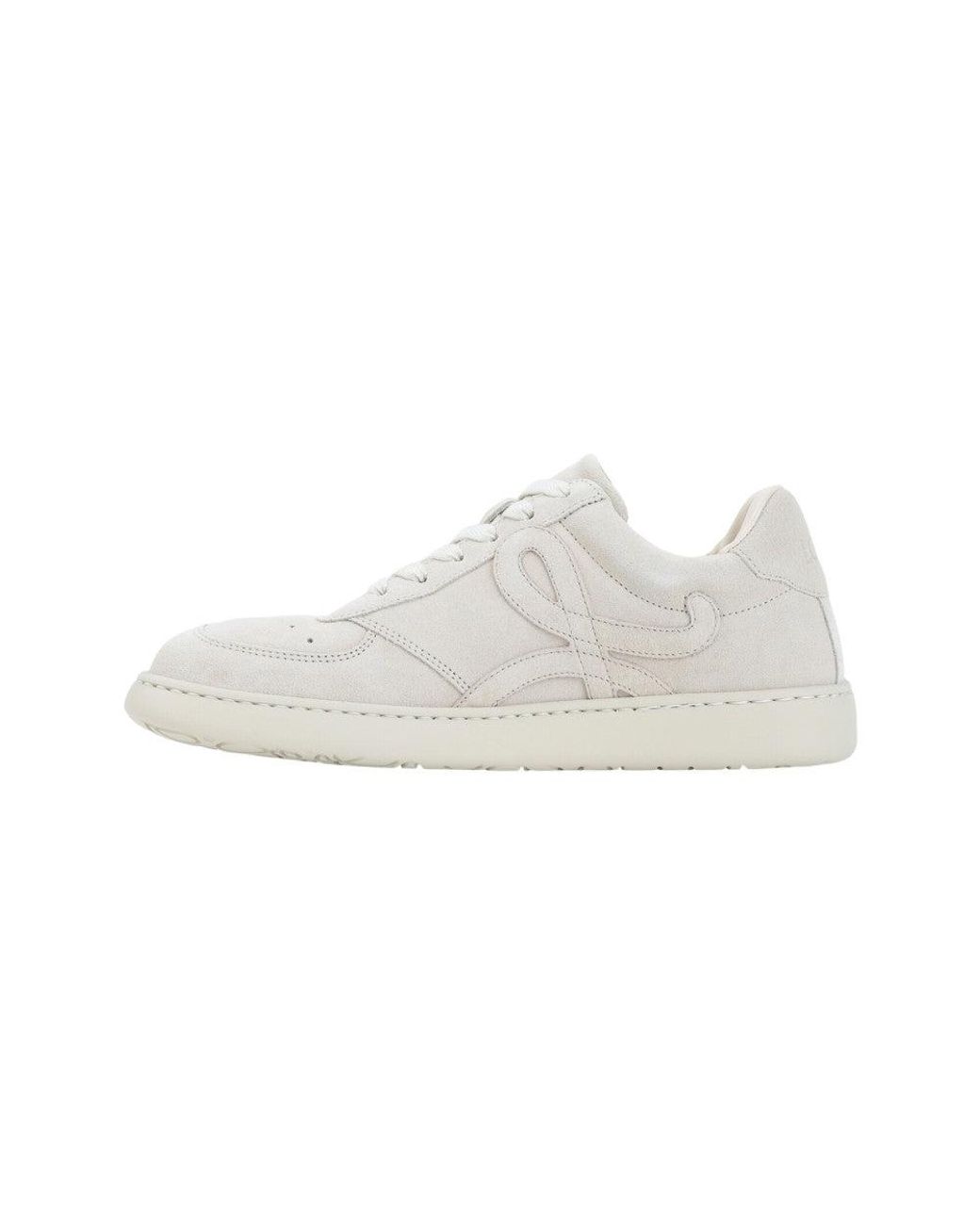 Loewe White Oat Milk Solid Sneaker