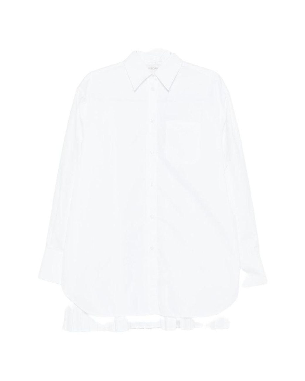 Sportmax White Oversized Solid Shirt