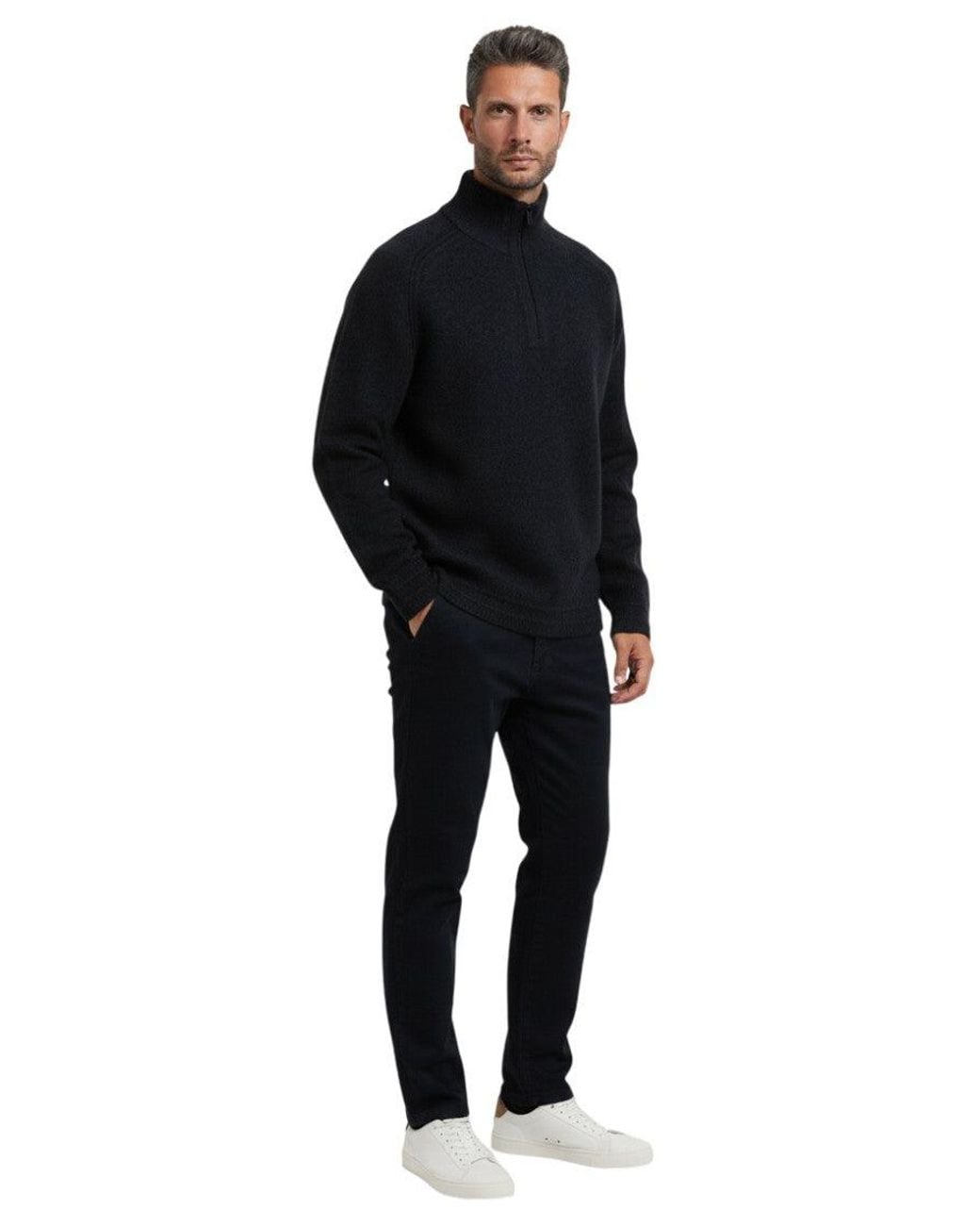 Boss Black Dark Half Zip Sweater for men
