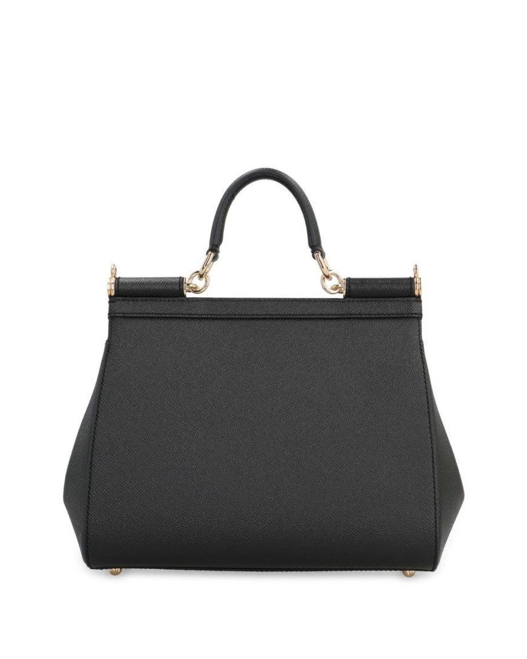 Dolce & Gabbana Black Sicily Satchel