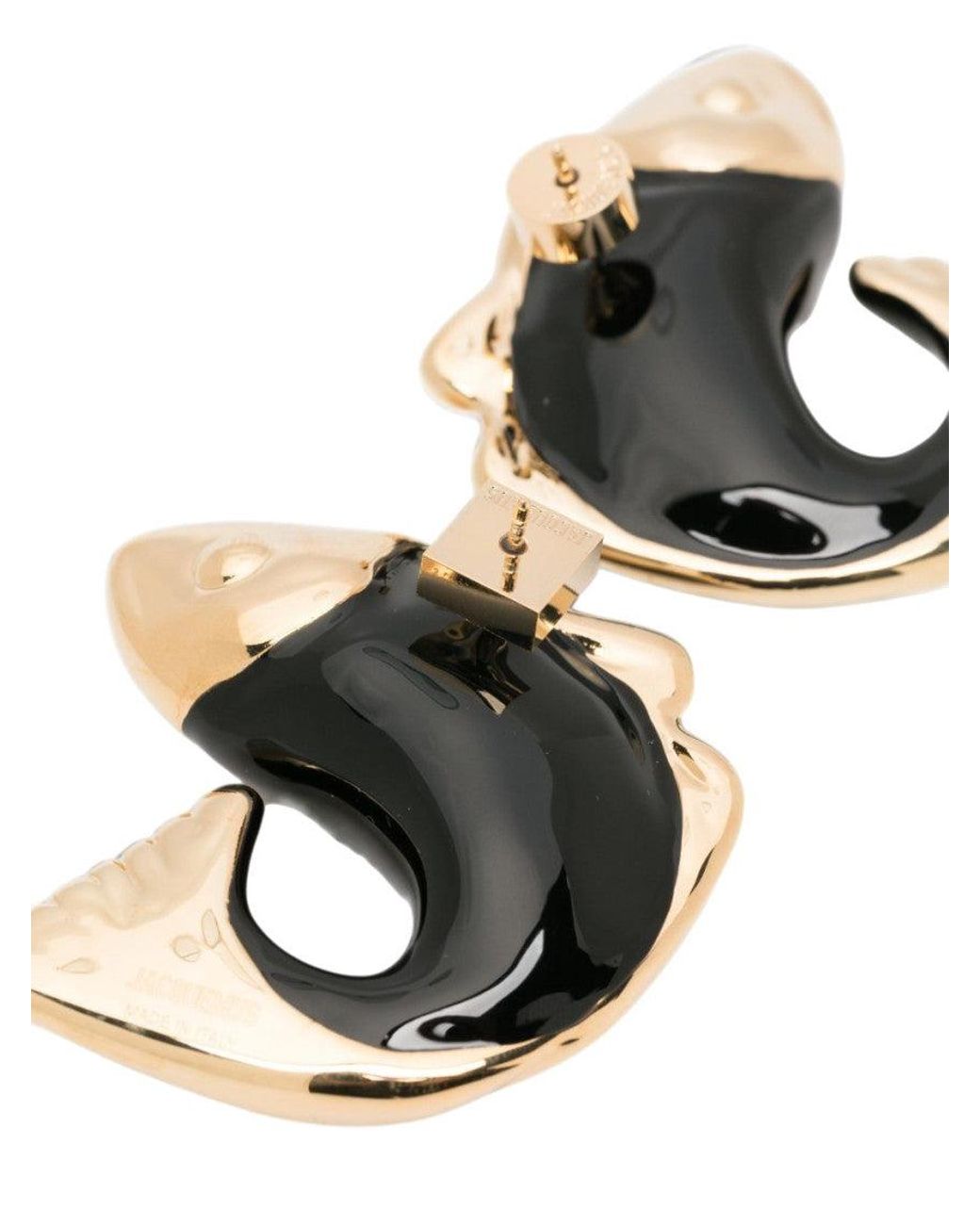 Jacquemus Metallic Golden Fish Shaped Earrings