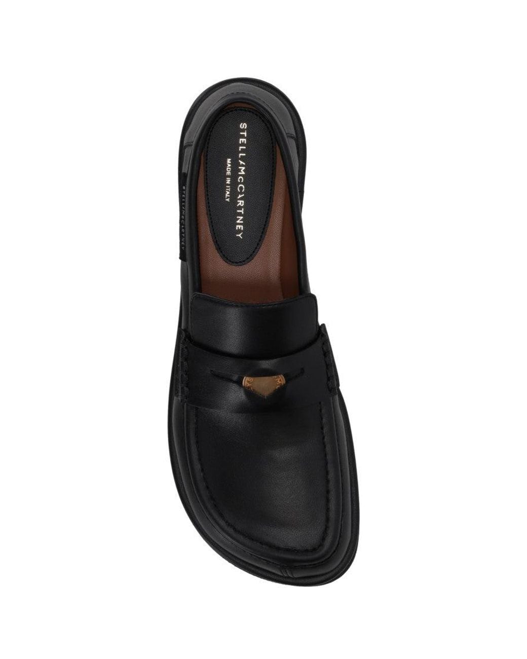 Stella McCartney Black Leather Loafers